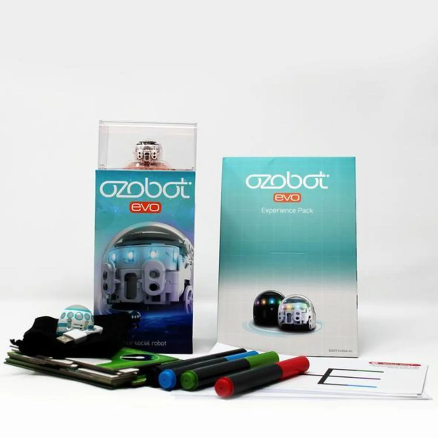 Ozobot Evo Starter Pack, Crystal White 