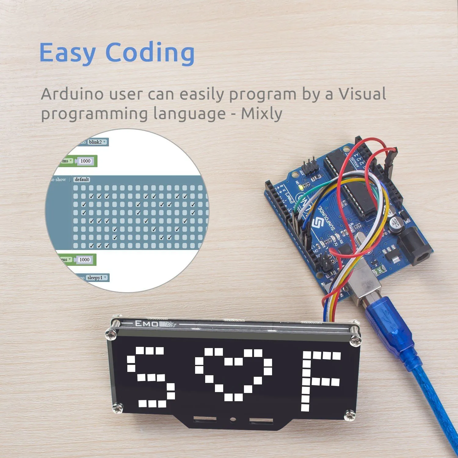 Photo of SunFounder 24x8 LED Dot Matrix Module for Raspberry Pi and Arduino