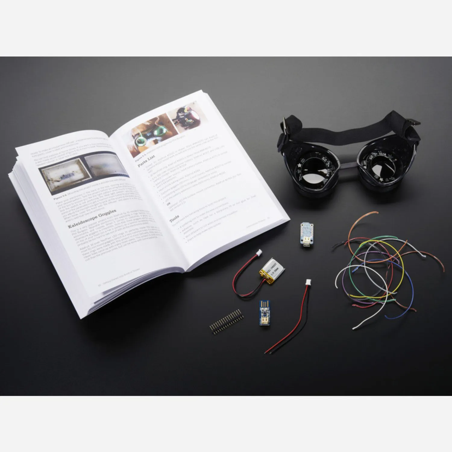 Photo of Getting Started with Trinket Book + NeoPixel Goggles Pack