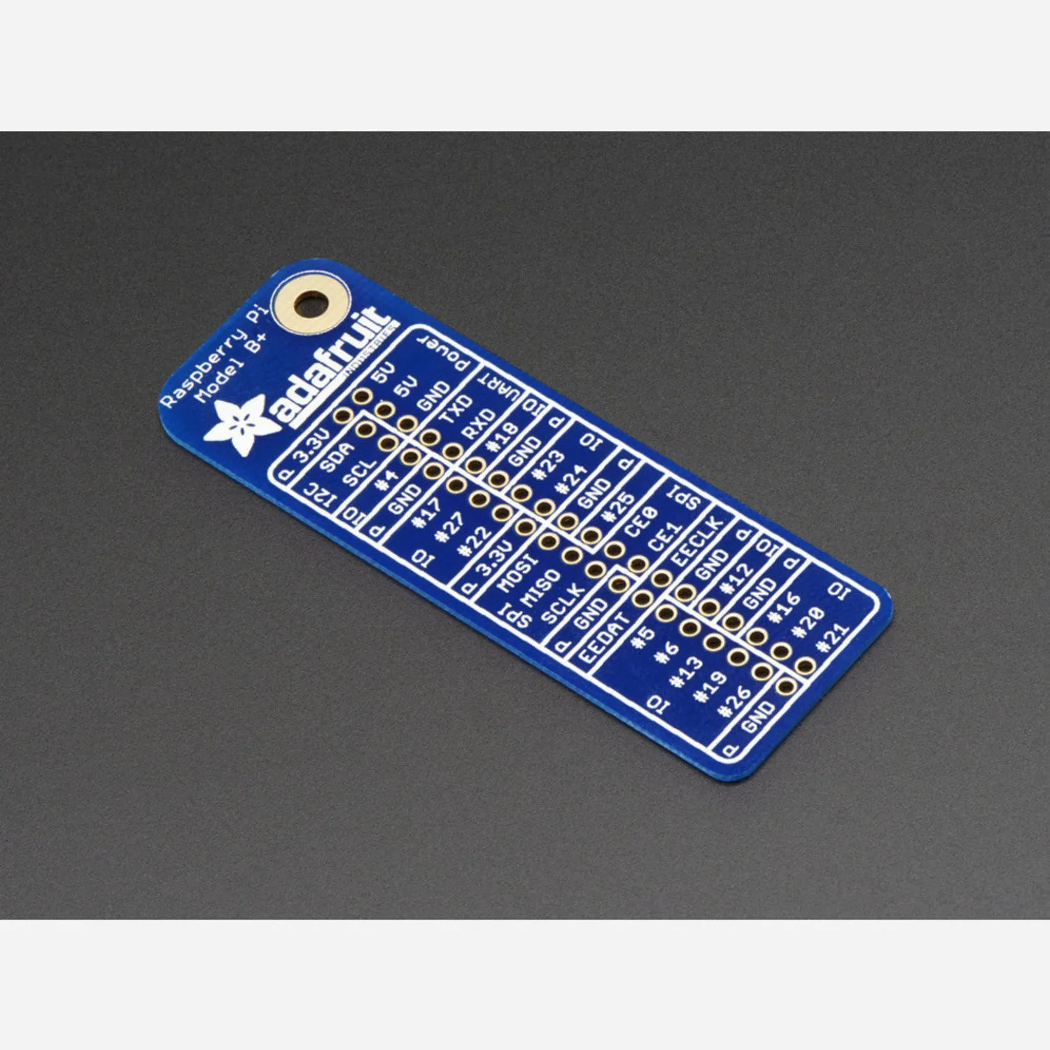Photo of Adafruit GPIO Reference Card for Raspberry Pi Model B+/Pi 2/Pi 3